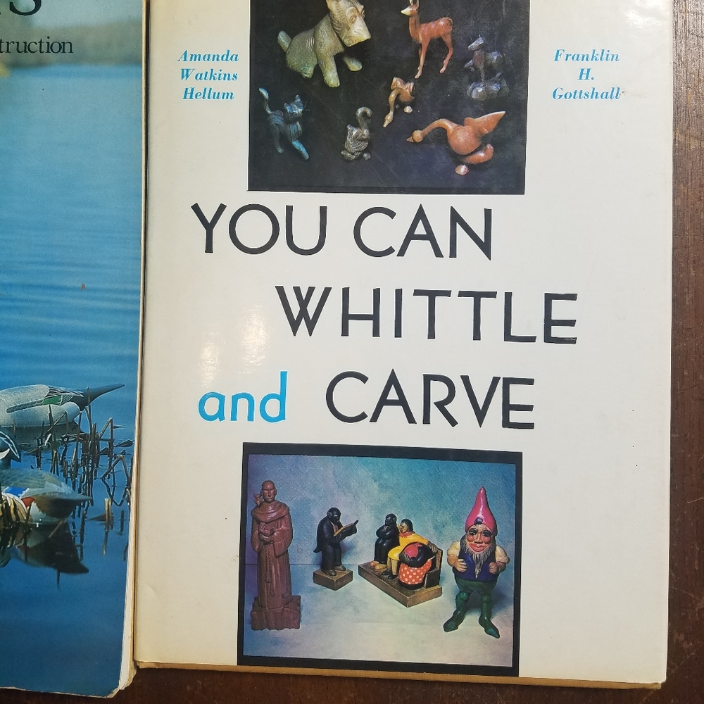 Vintage Duck Carving Whittle&Carve Crafting Diy Book Set of 2 - Picture 7 of 13